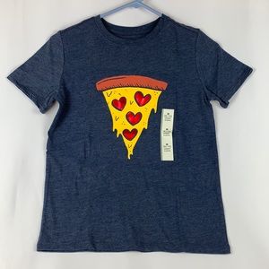 Cat & Jack Pizza Hearts Short Sleeve Shirt